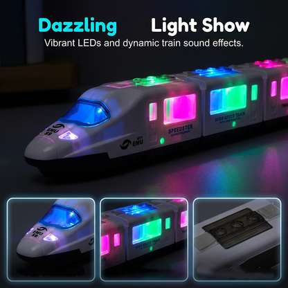 Buzzy Bullet Train Toy | Interactive Lights, Music & Bump-and-Go Action 3