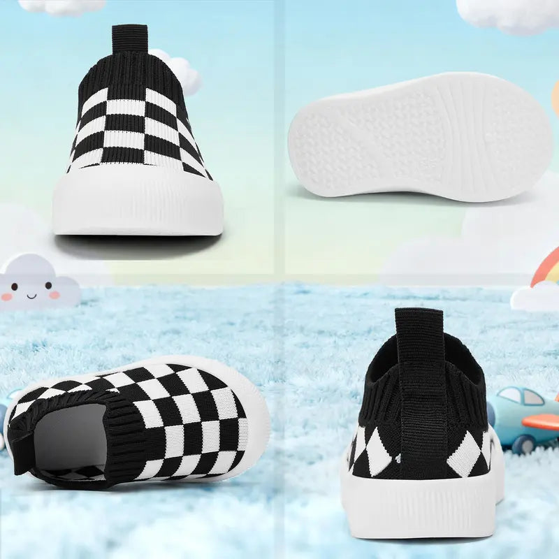 Cali Toddler Shoes | Checkered Slip-On Design 5