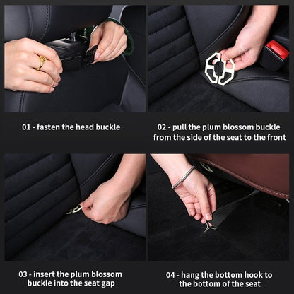 Caro Back Seat Organizer | Waterproof Leather, Foldable Table 4
