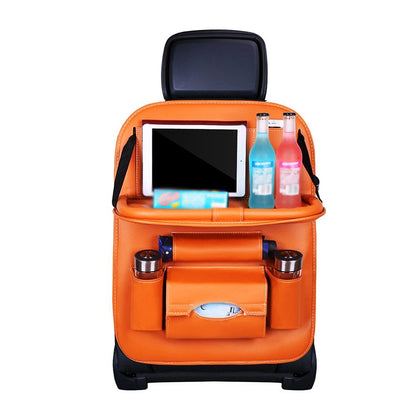 Caro Back Seat Organizer | Waterproof Leather, Foldable Table 7