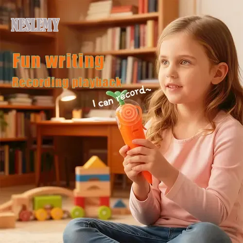 Caro Voice Recorder Pen | 60-Second Audio Recording, Fun Design 0