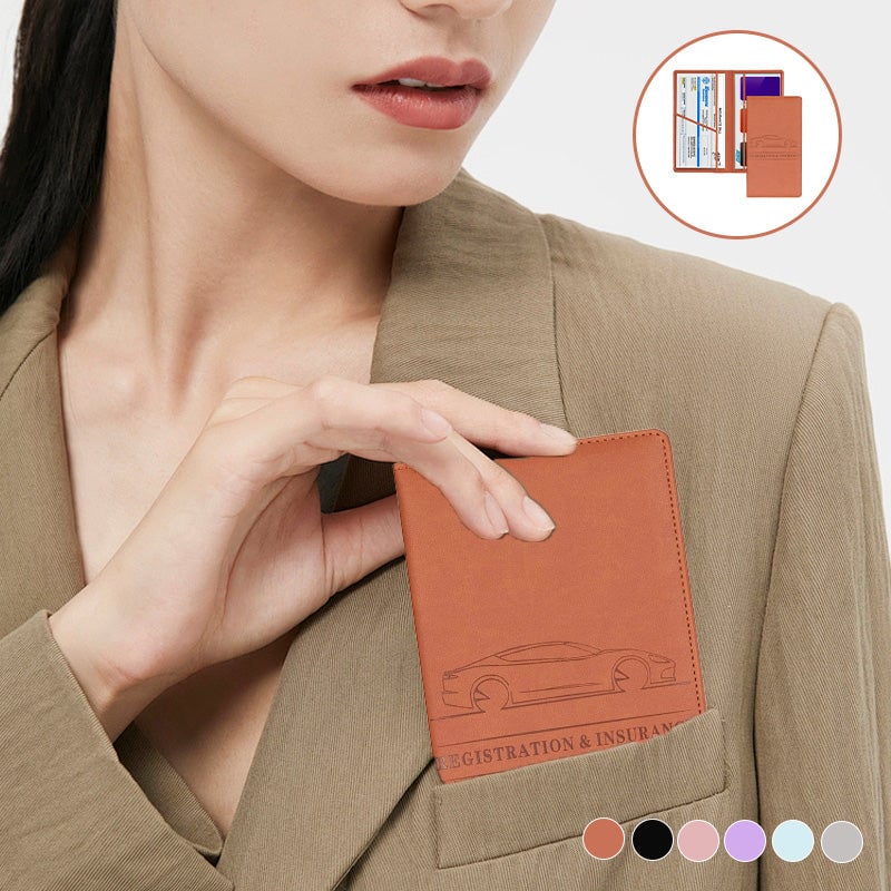 Cavo Auto Registration Holder | Magnetic Closure, Durable PU Material 1