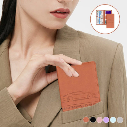 Cavo Auto Registration Holder | Magnetic Closure, Durable PU Material 1