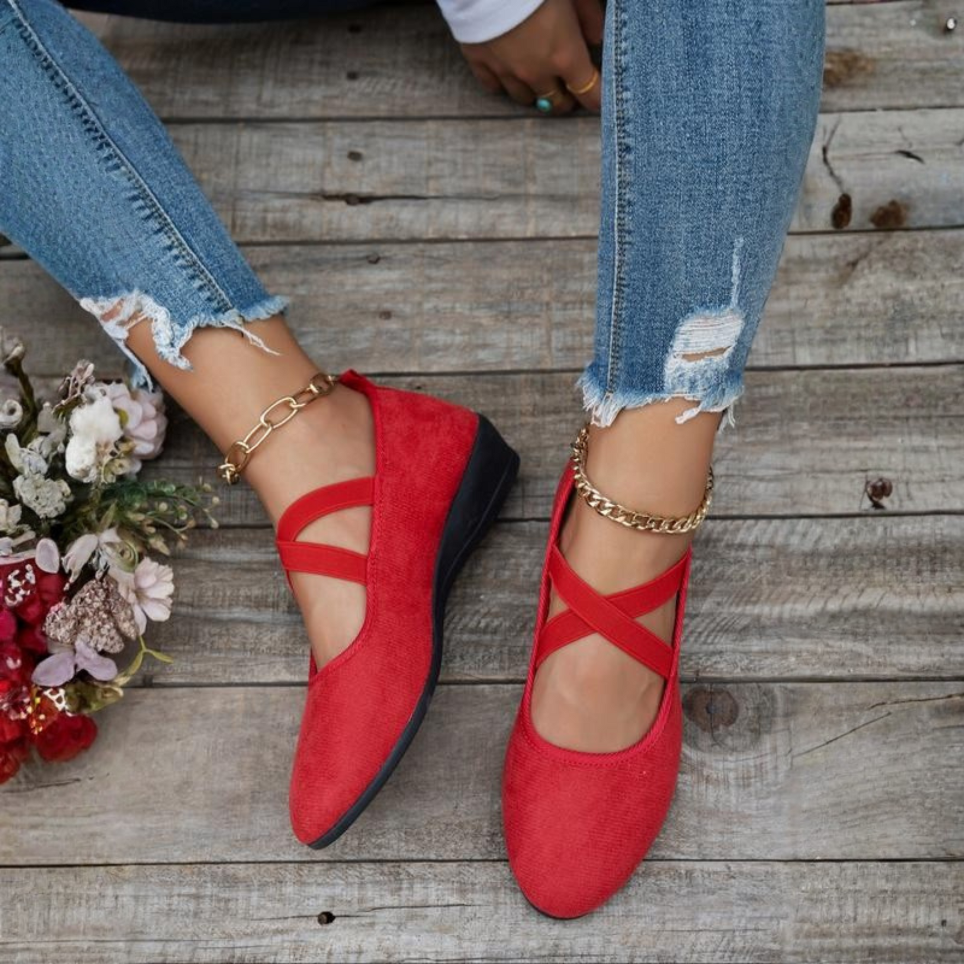Celine Wedge Ballerina Shoes | Elegant Casual Design 2