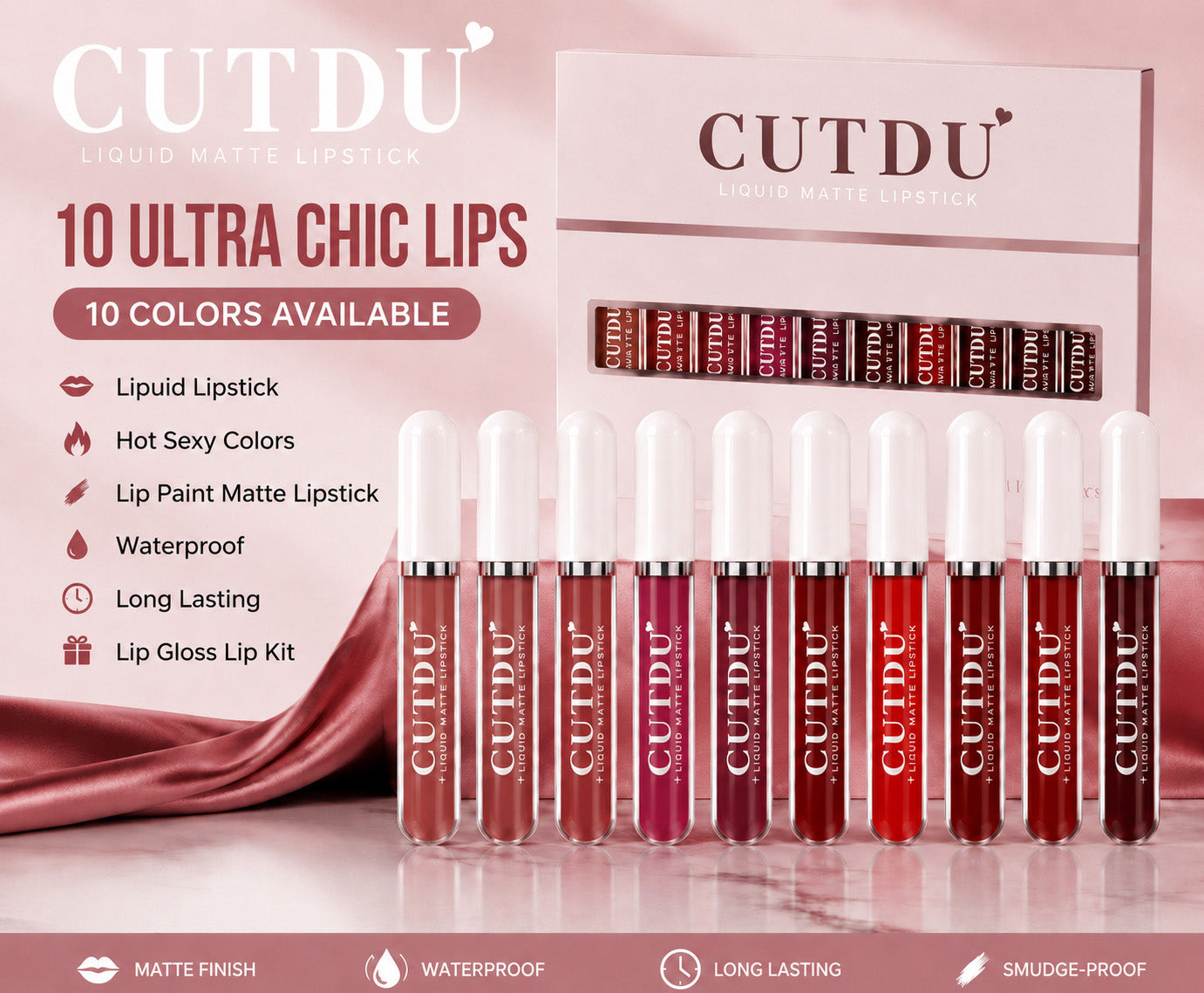 Cendra Matte Lip Gloss | Long-Lasting, Smooth Application 3