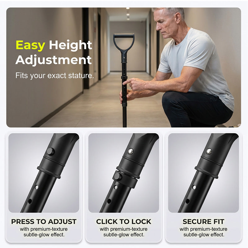 Centa Adjustable Cane | Lightweight Aluminum, Anti-Slip Base 5