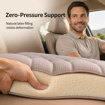 Certa Car Seat Cushion | Seaweed Fiber, Ergonomic Latex Core, Universal Fit 4