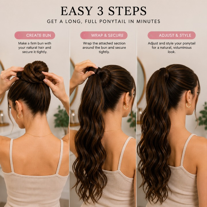 Prodlužování vlasů VeluxeLift™ Ponytail