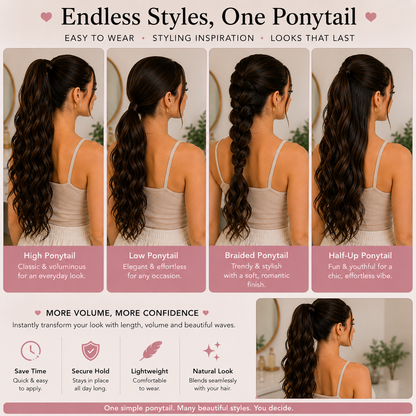 Prodlužování vlasů VeluxeLift™ Ponytail