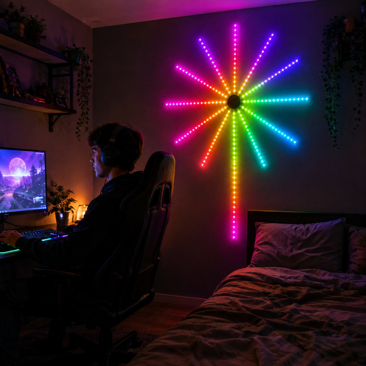 Eldfackla LED-lampor