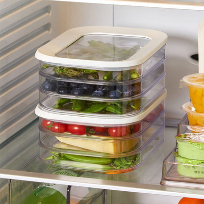 Clario Fridge Storage Container | Clear, Stackable Refrigerator Organizer Bins 0