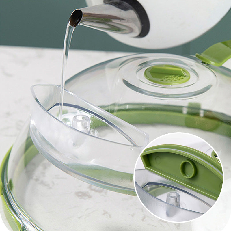 Clea Microwave Cover | Water Steamer with Handle, Prevents Splatter 3