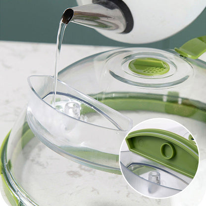 Clea Microwave Cover | Water Steamer with Handle, Prevents Splatter 3