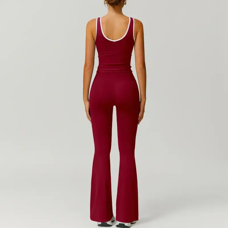 Cleo Activewear Set | Premium Stretch Fabric, Matching Workout Set in Pink 6