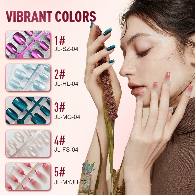Cleo Cat Eye Press-On Nails Set | Magnetic Effect, 3 Sizes 2
