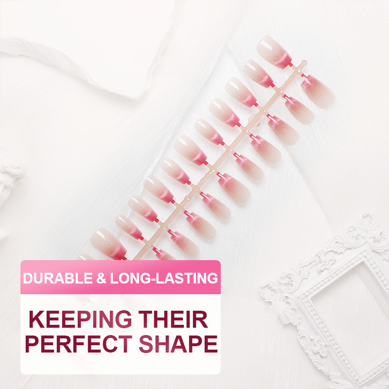 Cleo Cat Eye Press-On Nails Set | Magnetic Effect, 3 Sizes 4