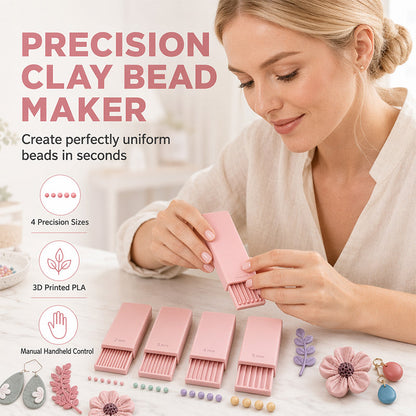 Cleo Clay Ball Maker Set | 3D Printed, Four Precision Sizes for Pottery and Polymer Clay Tools 1