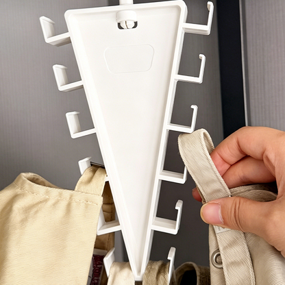 Cleo Closet Organizer | V-Shaped, Durable ABS with Double-Sided Hooks 2