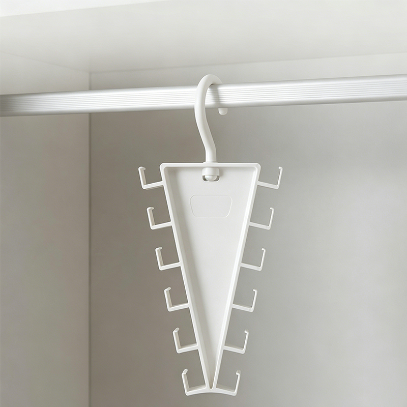 Cleo Closet Organizer | V-Shaped, Durable ABS with Double-Sided Hooks 7