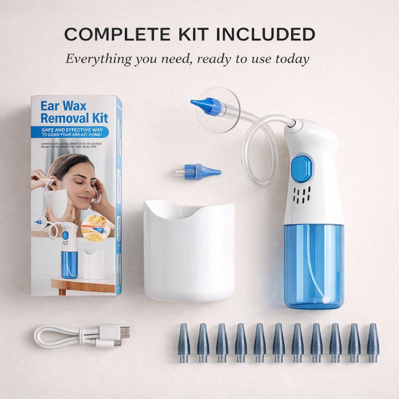 Cleo Ear Wax Removal Kit | 5-Stream System with 10 Nozzles 5