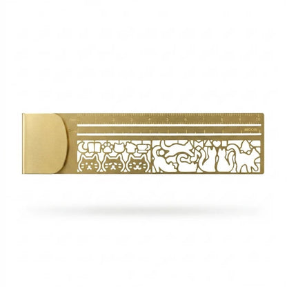 Cleo Metal Bookmark Maker | 3-in-1 Ruler and Stencil, Durable Design 0