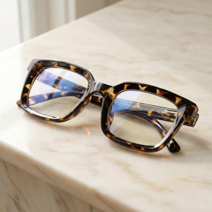 Cleo Reading Glasses for Women | Oversized Tortoiseshell, Blue Light Blocking 1