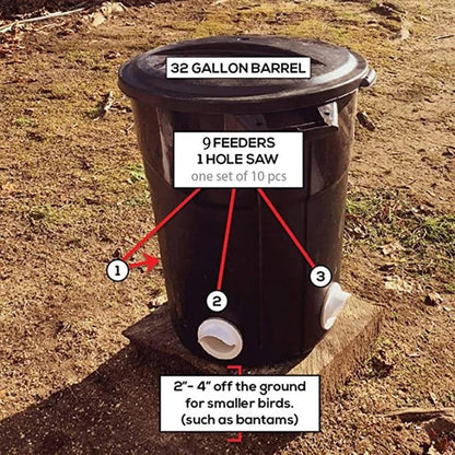 Clever Chicken Feeder | Weatherproof, Adjustable Poultry Feeder 4