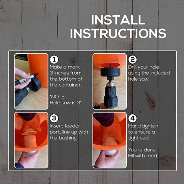 Clever Chicken Feeder | Weatherproof, Adjustable Poultry Feeder 5
