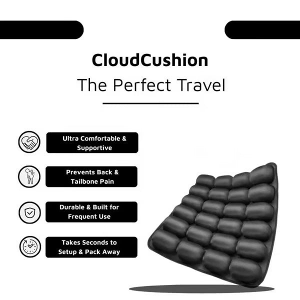 CloudEase Travel Cushion | Ultra Comfortable, Adjustable Support 2