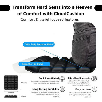 CloudEase Travel Cushion | Ultra Comfortable, Adjustable Support 4