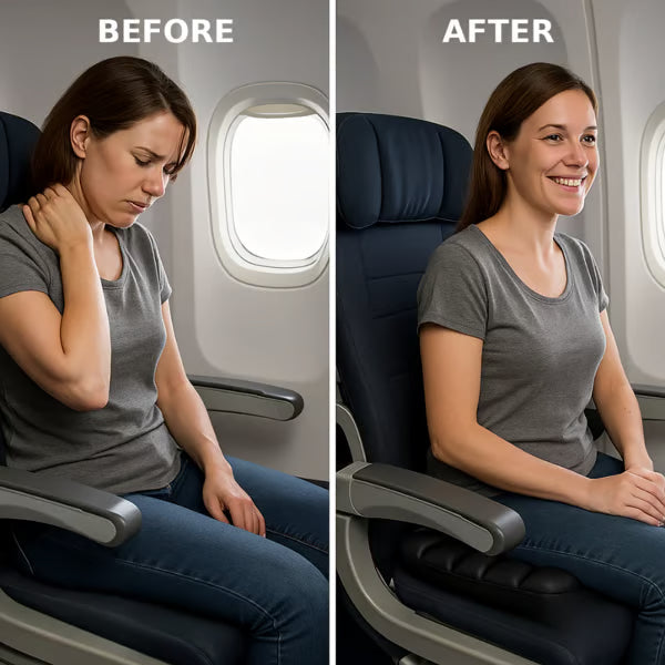 CloudEase Travel Cushion | Ultra Comfortable, Adjustable Support 5