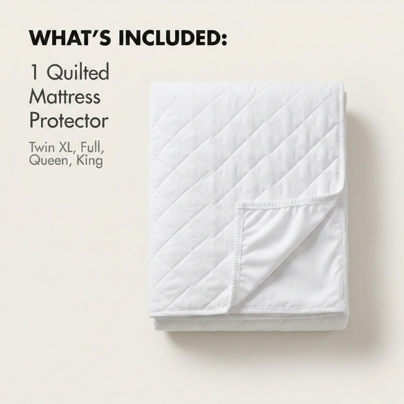 Coco Mattress Protector | Quilted Waterproof, Deep-Pocket Fit 4