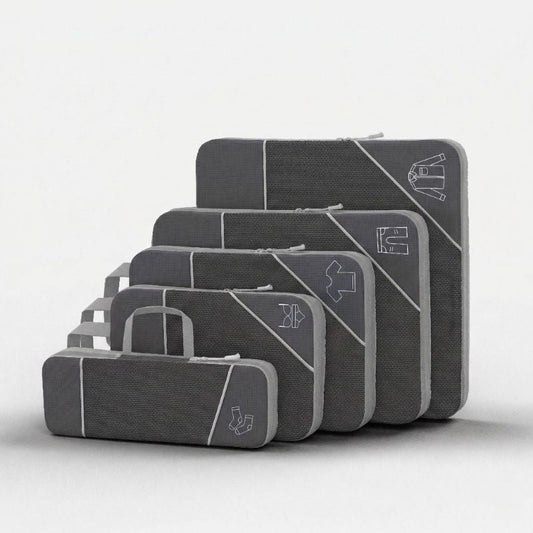 Cora Compression Packing Cubes Set | Dual-Zipper, Space-Saving 0