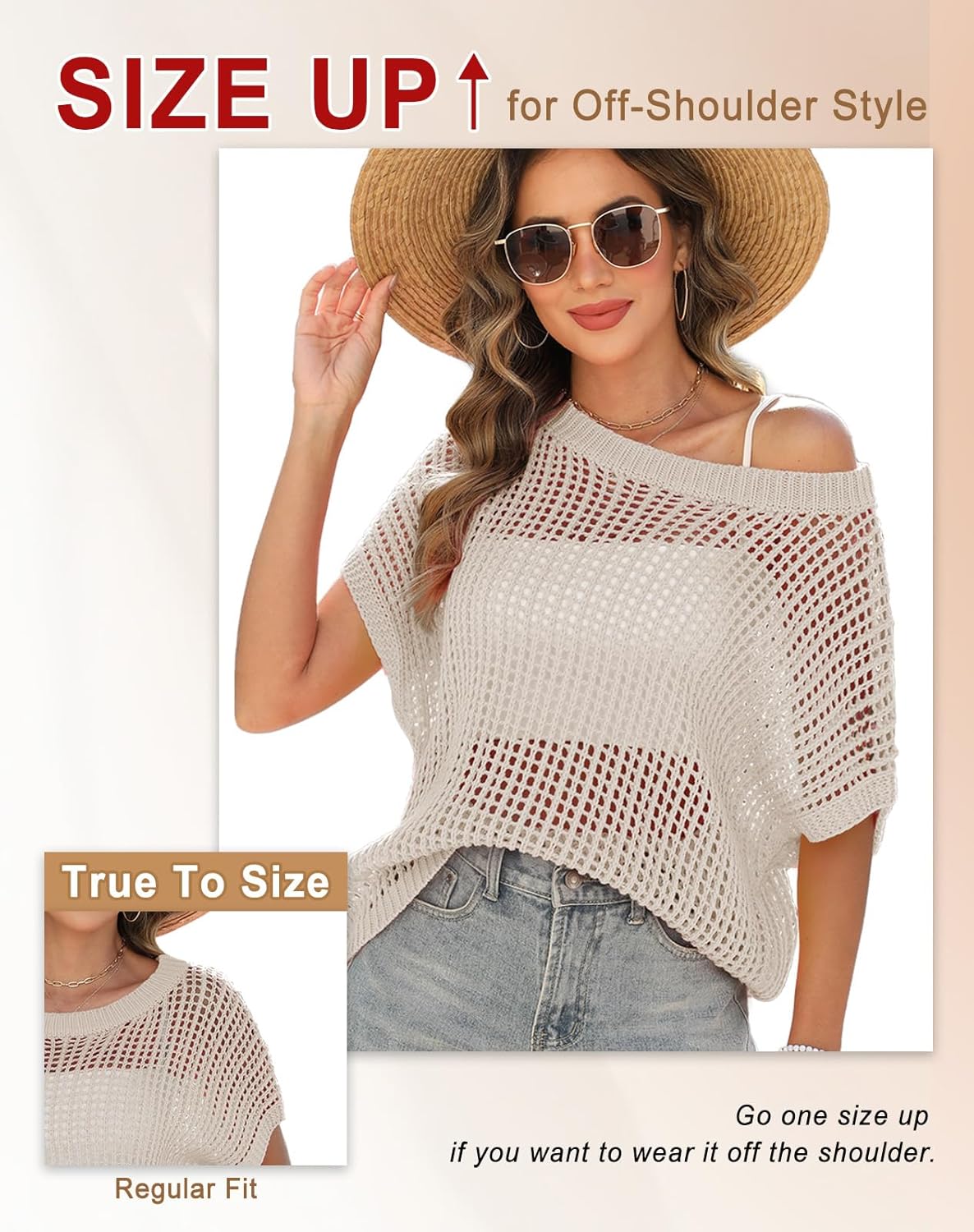Cora Crochet Top | Lightweight Knit Women's Blouse for Going Out 2