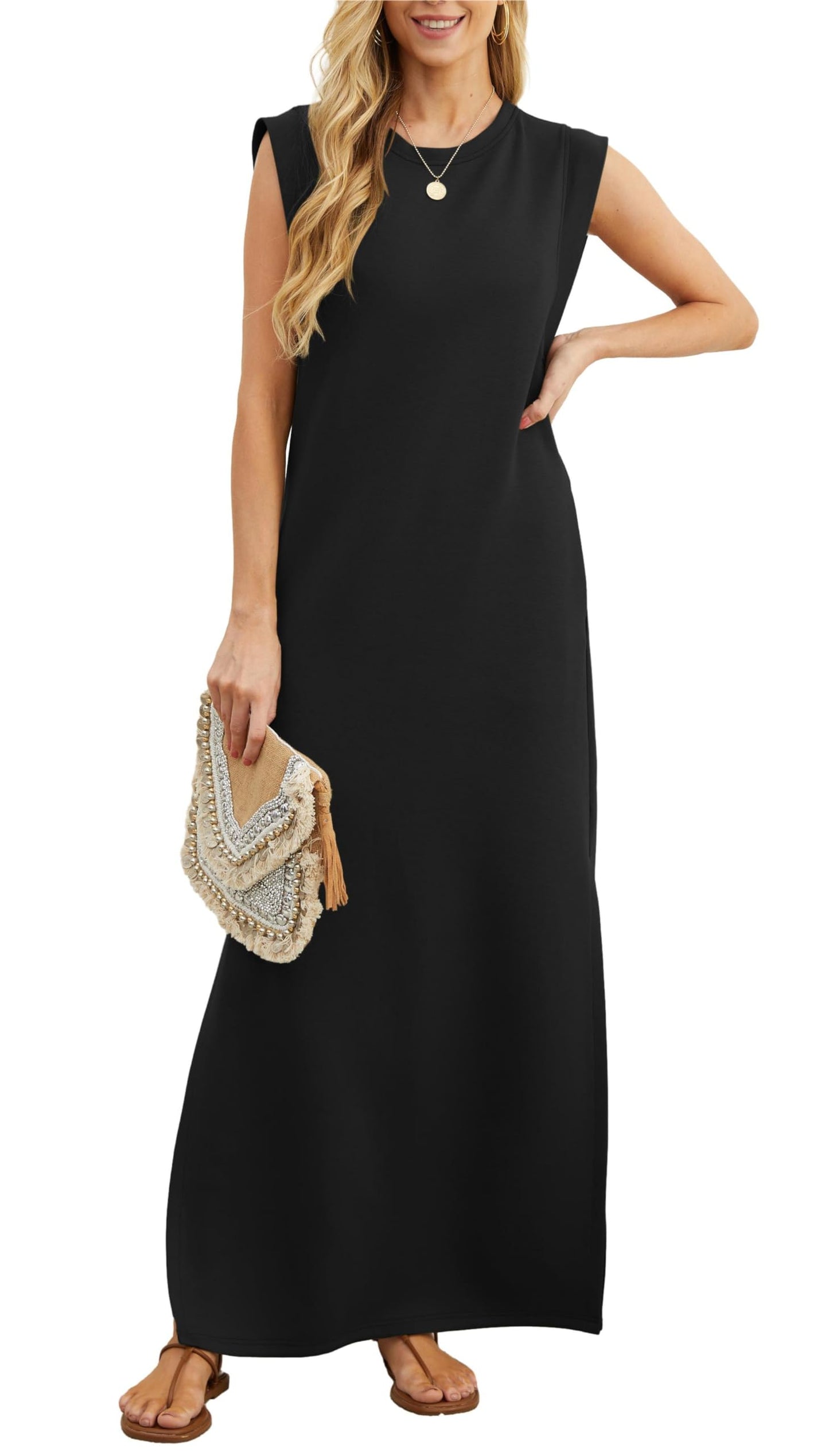 Cora Maxi Dress | Casual Loose Fit, Wrinkle-Free Summer Dress 0