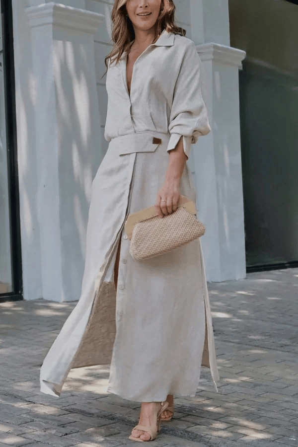 Cora Maxi Dress | Cotton and Linen Blend 9