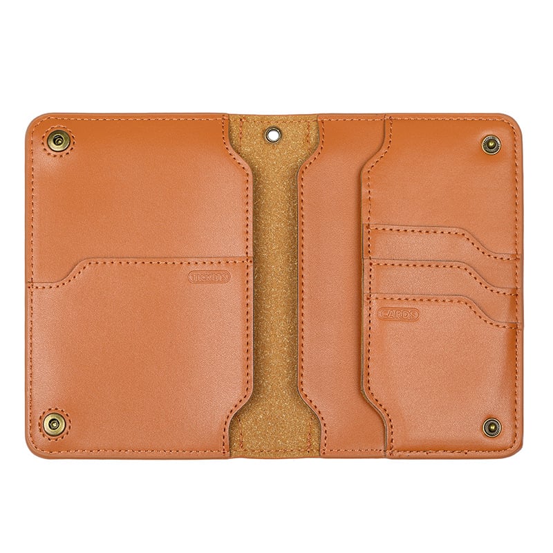 Cora Travel Wallet | Genuine Leather Passport Holder for Men, Compact Design 5