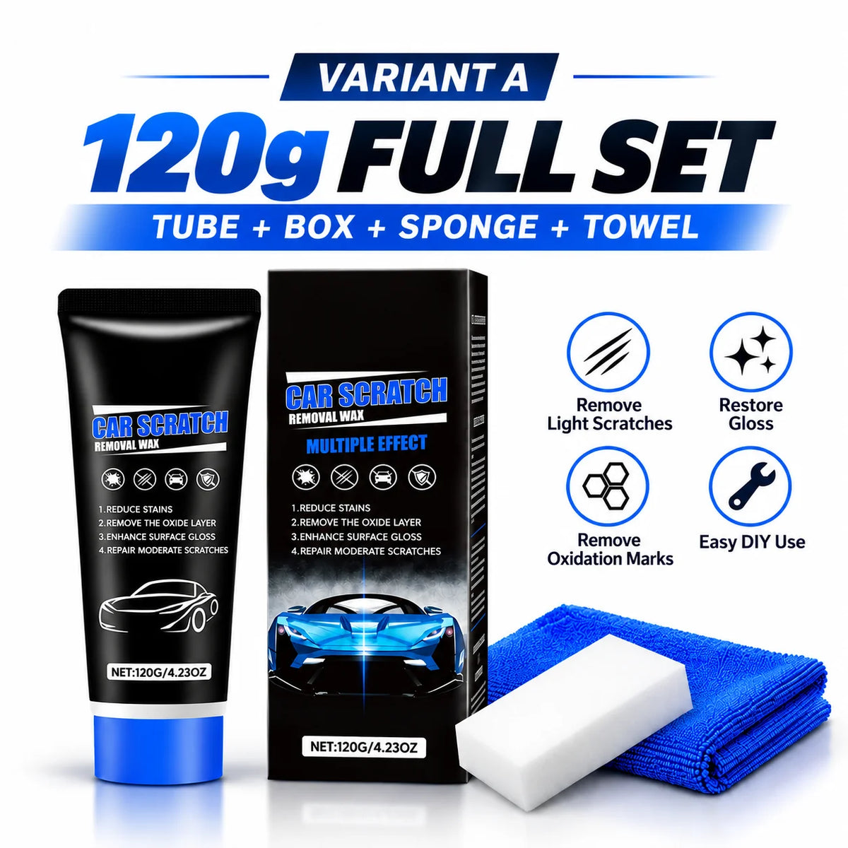 Cresta Car Wax | Scratch Removal Polish for Shallow Paint Imperfections 8