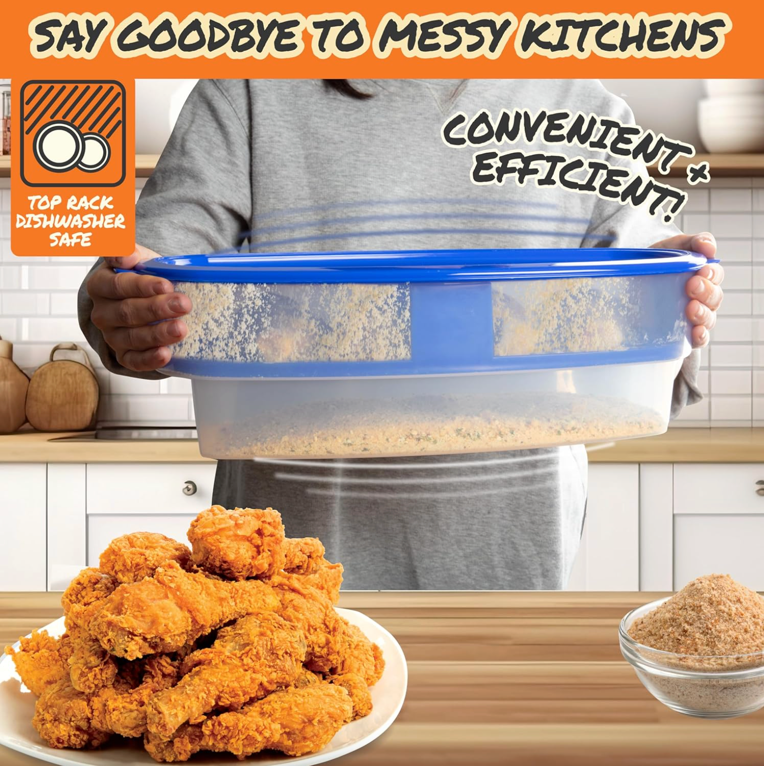 CrispMaster Breader | Mess-Free, Triple Layer System 0