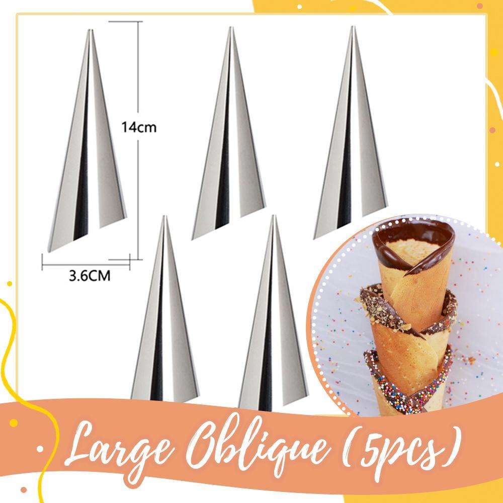 Crisp Cone Croissant Mold | Stainless Steel, 5-Piece Set