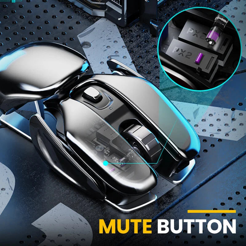 Cryonix Mouse | Wireless Ergonomic Metal Design 5