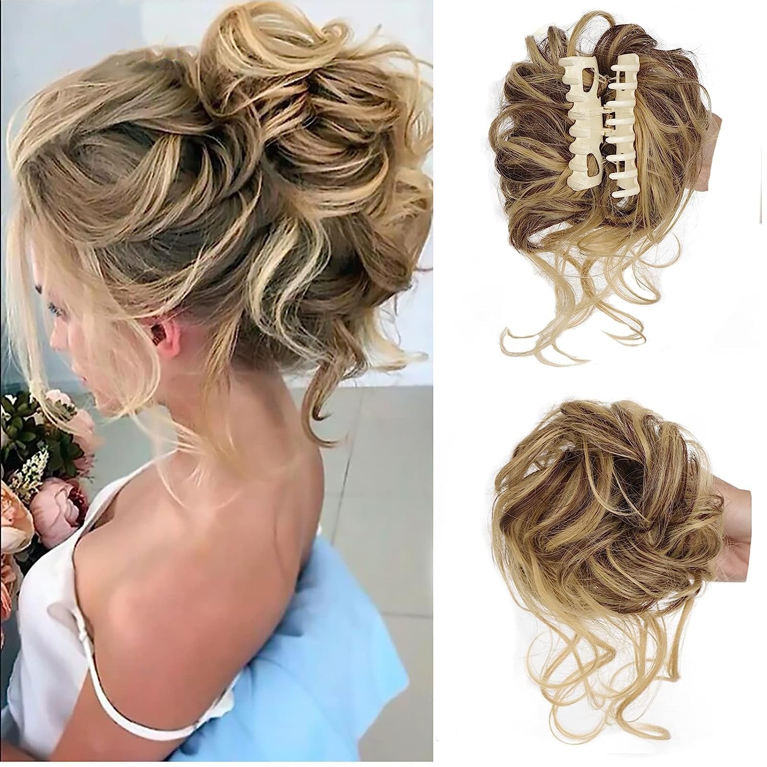 Cura Bun Clip | Premium Synthetic Hair 10