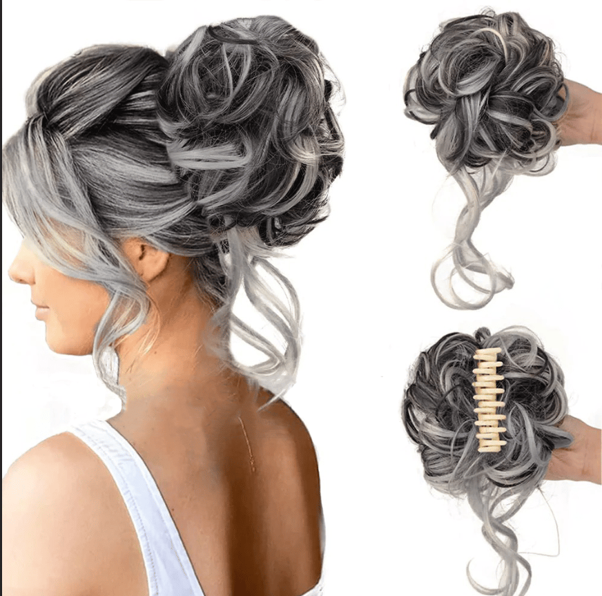 Cura Bun Clip | Premium Synthetic Hair 19