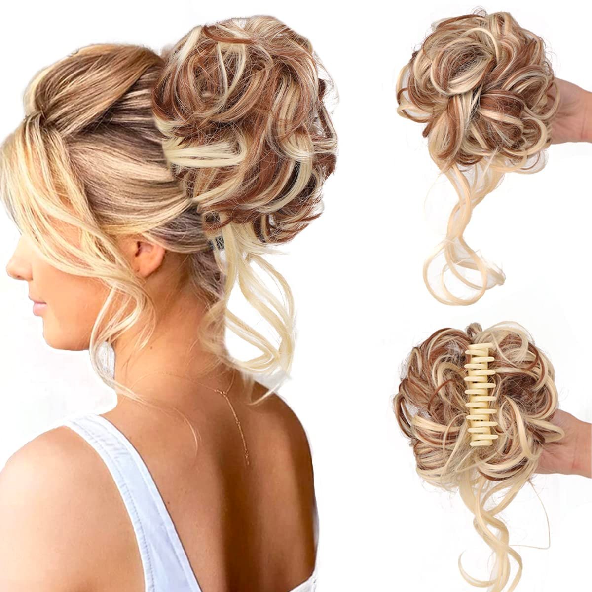 Cura Bun Clip | Premium Synthetic Hair 7