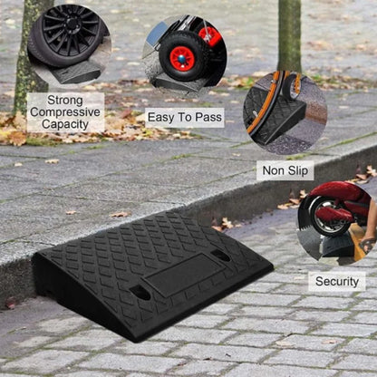 Cura Driveway Curb Ramp | Lightweight PVC, Anti-Slip Surface for Cars and Wheelchairs 1