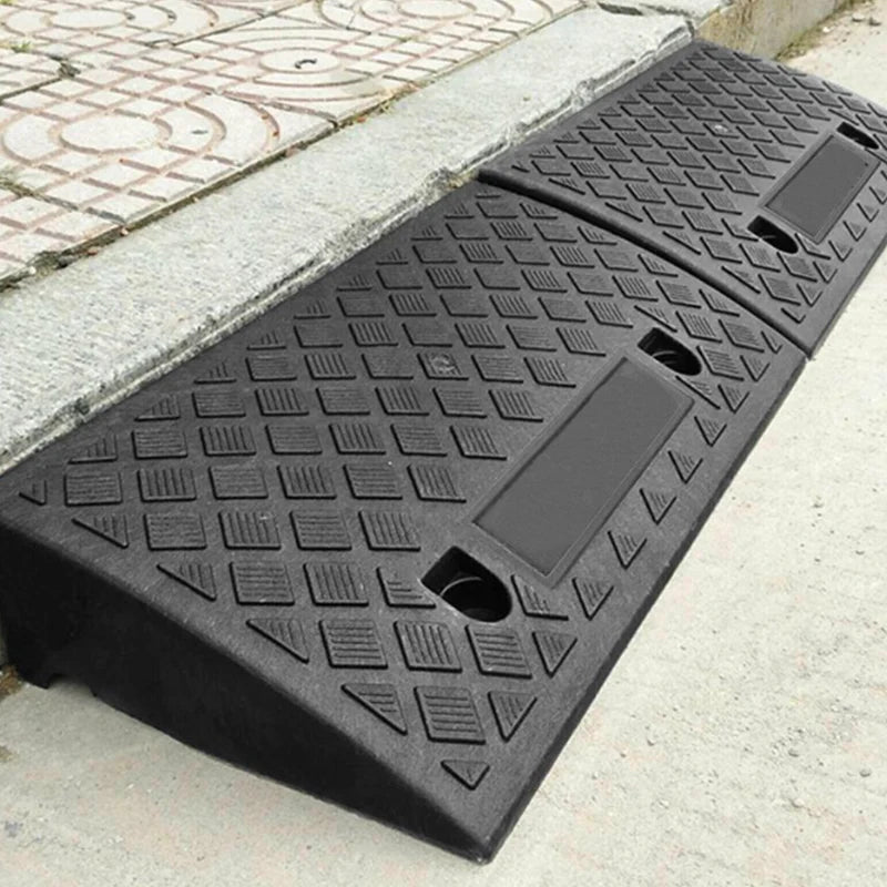Cura Driveway Curb Ramp | Lightweight PVC, Anti-Slip Surface for Cars and Wheelchairs 2