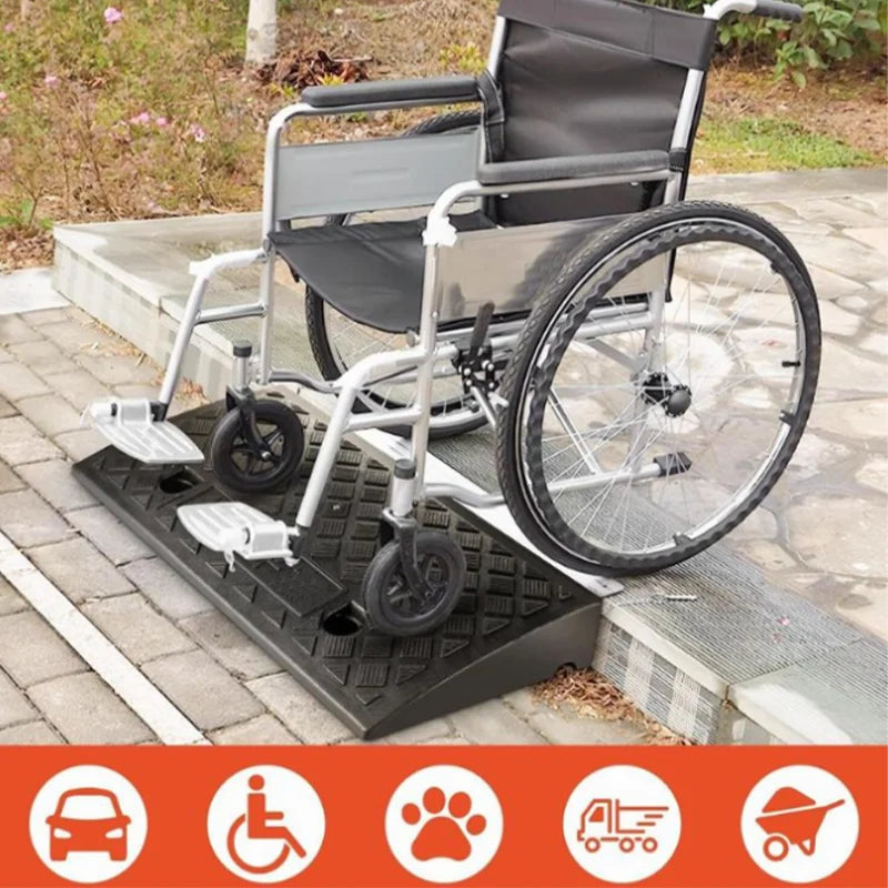 Cura Driveway Curb Ramp | Lightweight PVC, Anti-Slip Surface for Cars and Wheelchairs 3
