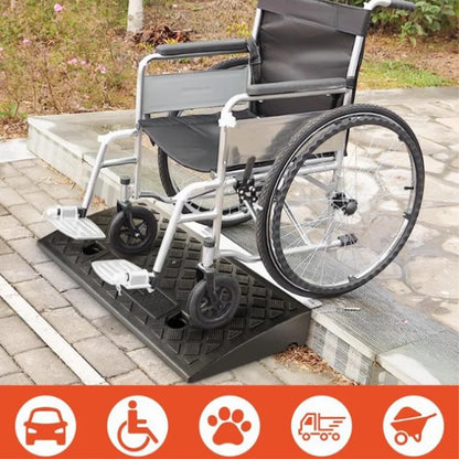 Cura Driveway Curb Ramp | Lightweight PVC, Anti-Slip Surface for Cars and Wheelchairs 3
