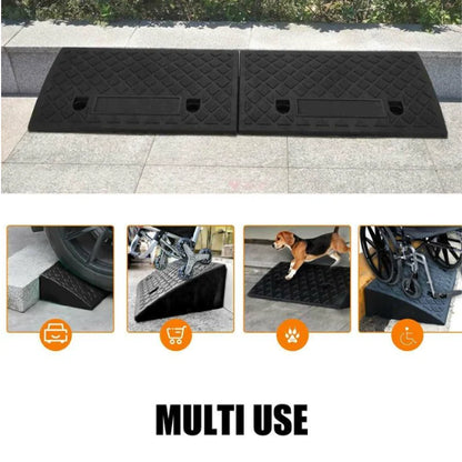 Cura Driveway Curb Ramp | Lightweight PVC, Anti-Slip Surface for Cars and Wheelchairs 6