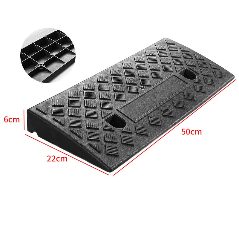 Cura Driveway Curb Ramp | Lightweight PVC, Anti-Slip Surface for Cars and Wheelchairs 9